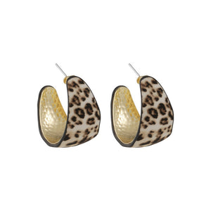 Earrings - Brown