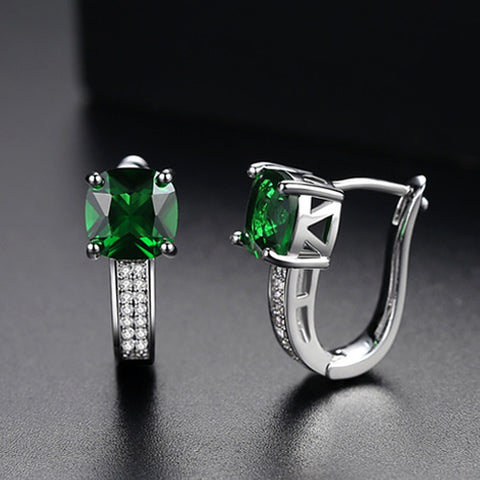 Earrings - Green