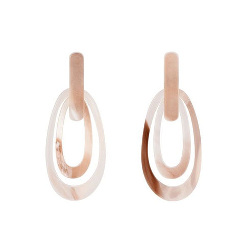 Earrings - Brown