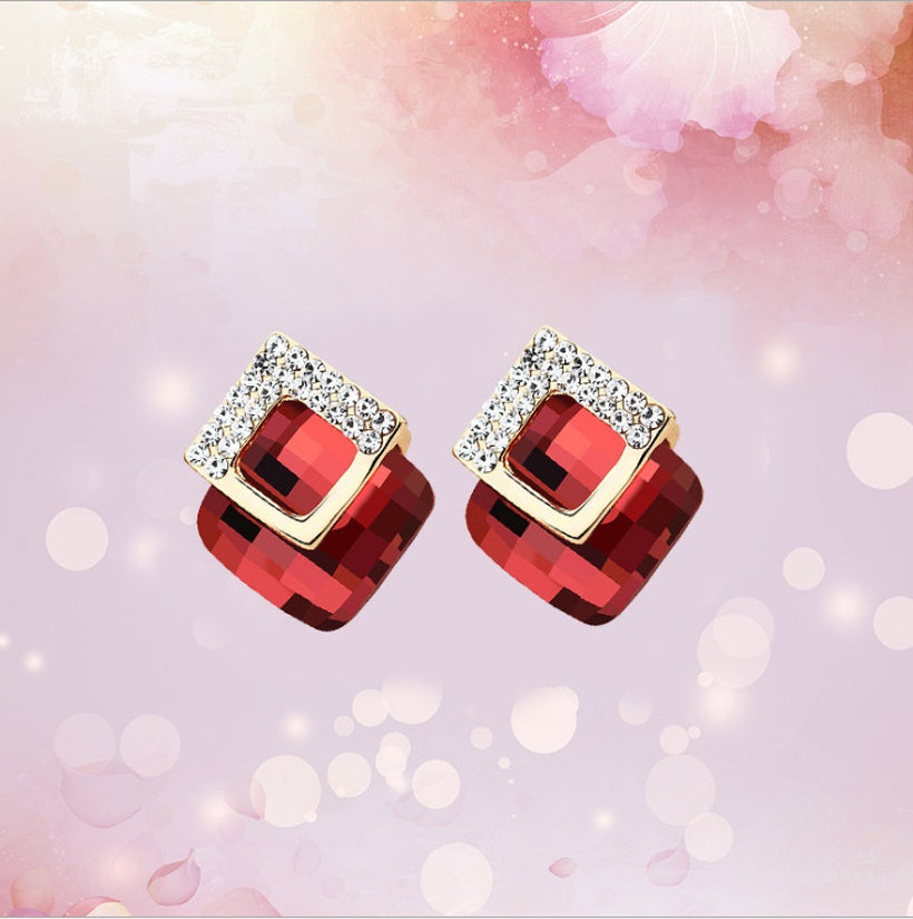 Earrings - Red