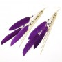 Earrings - Purple