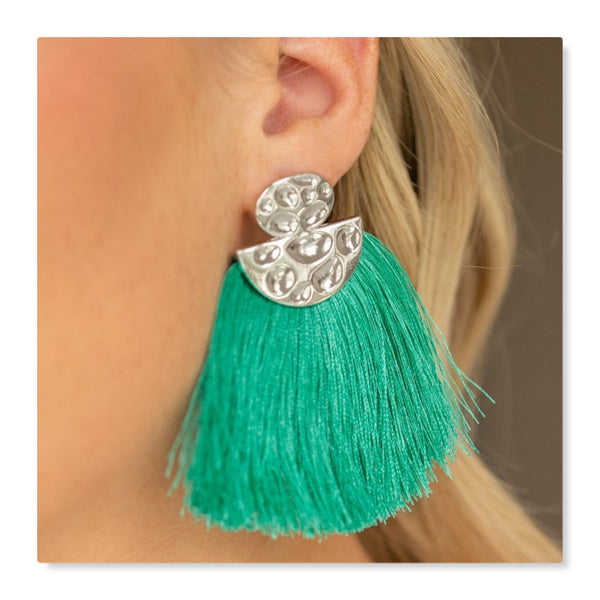 Earrings - Green